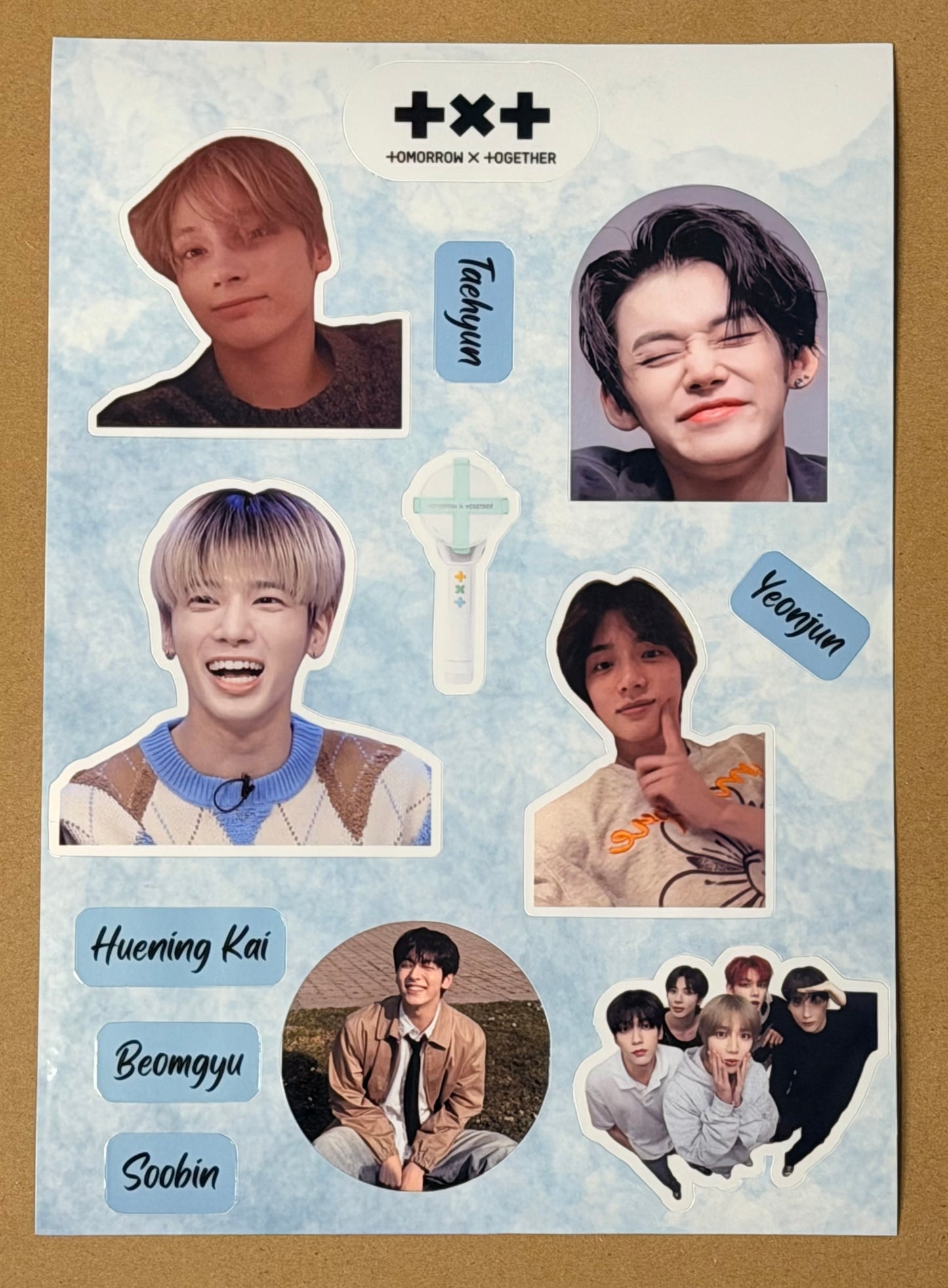 TXT VINYL STICKER SHEET 1