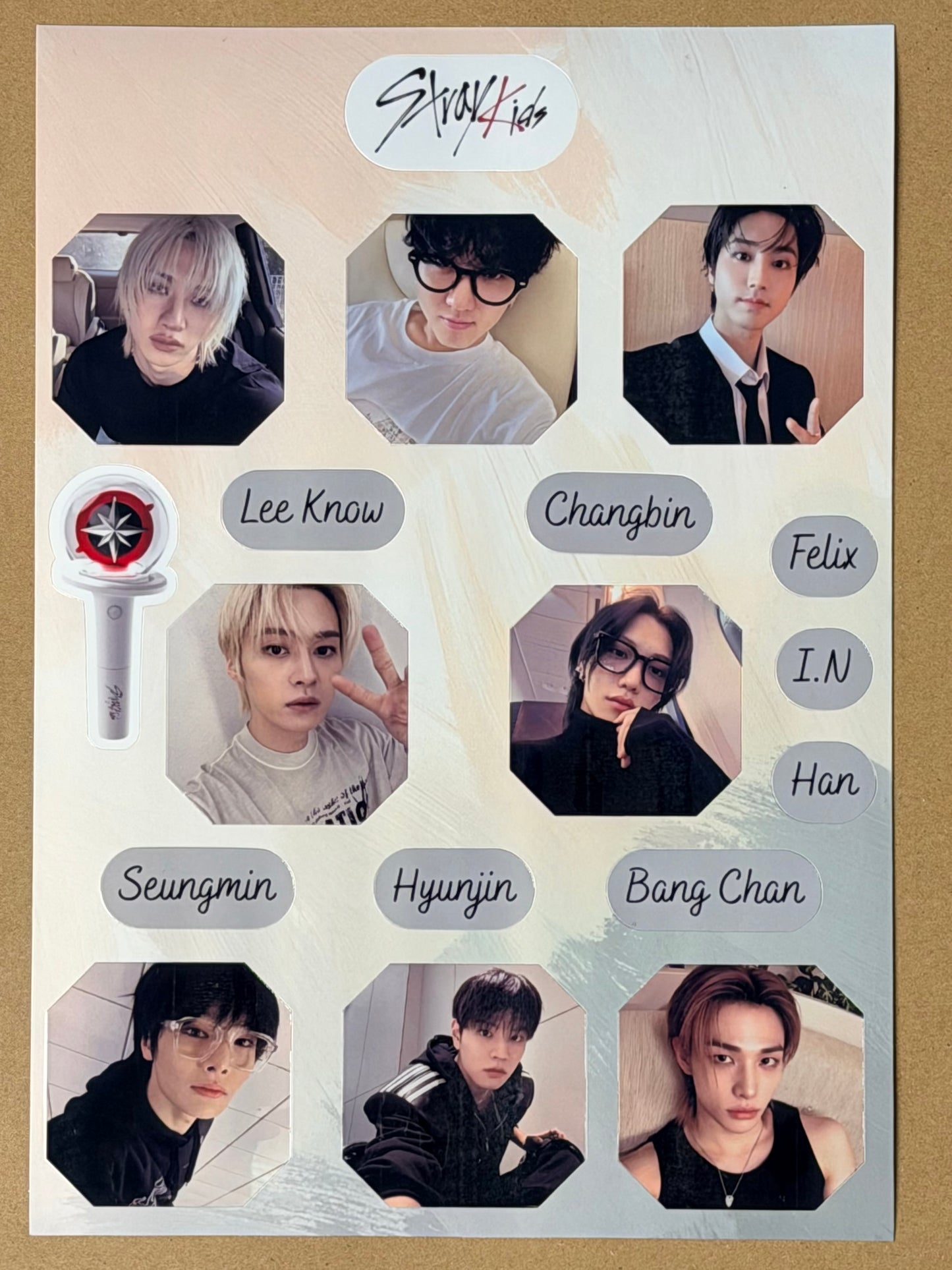 STRAY KIDS VINYL STICKER SHEET 2