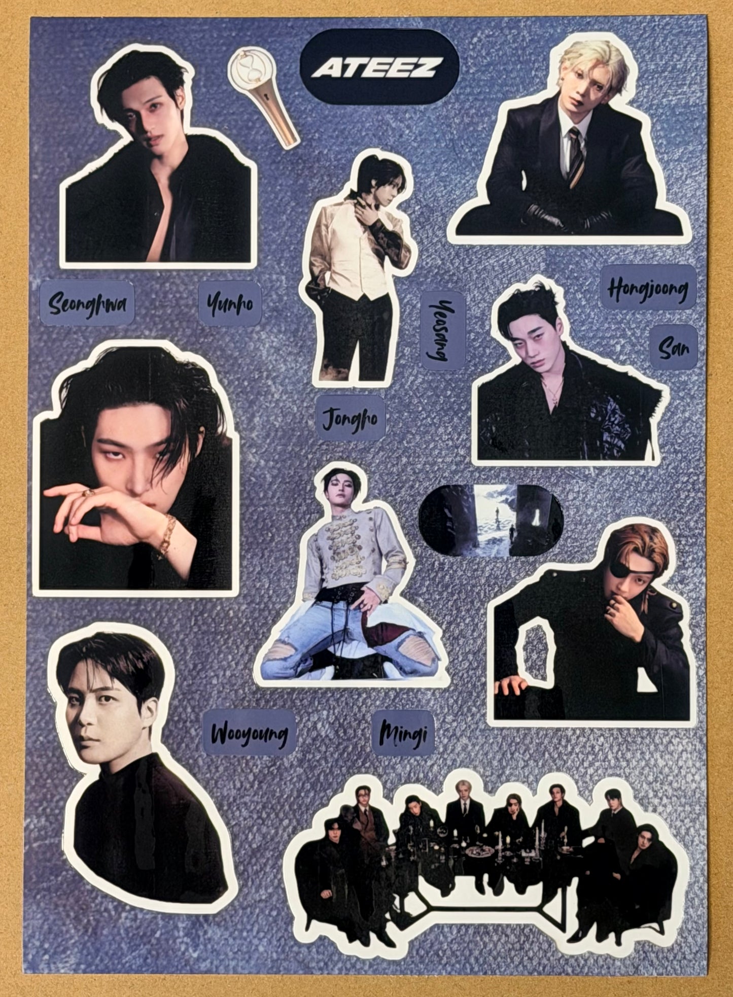 ATEEZ VINYL STICKER SHEET 2