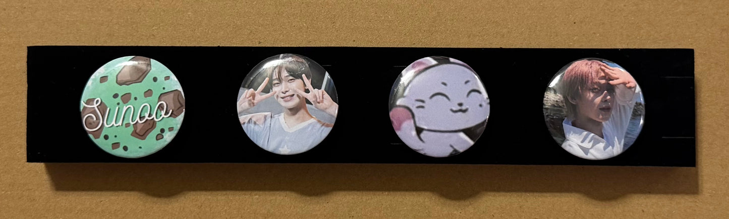 Sunoo 1.25in 4 Pack Pin Set