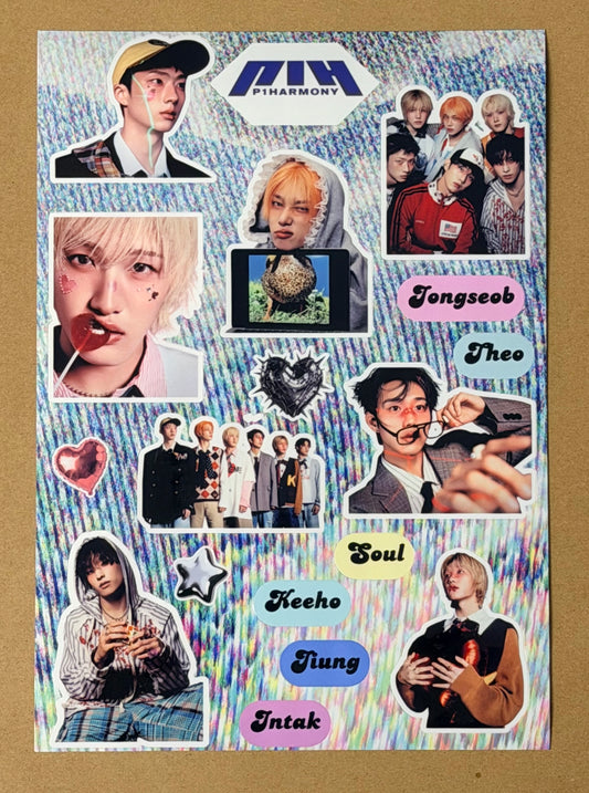 P1HARMONY VINYL STICKER SHEET 2