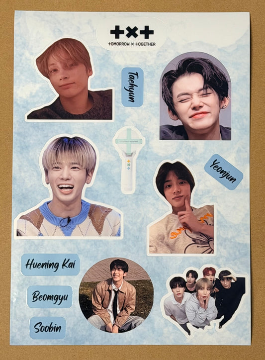 TXT VINYL STICKER SHEET 1