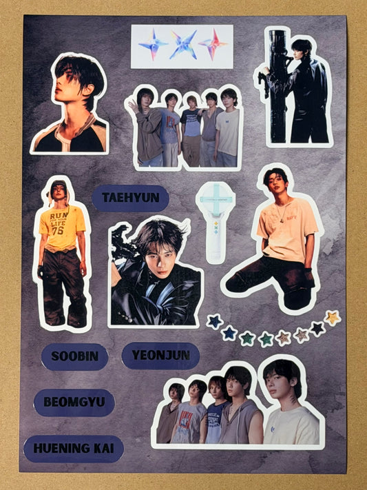 TXT VINYL STICKER SHEET 2