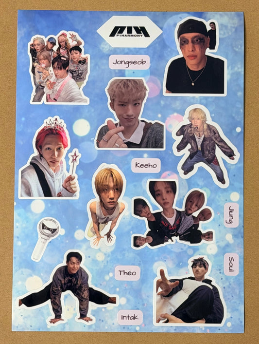 P1HARMONY VINYL STICKER SHEET 1