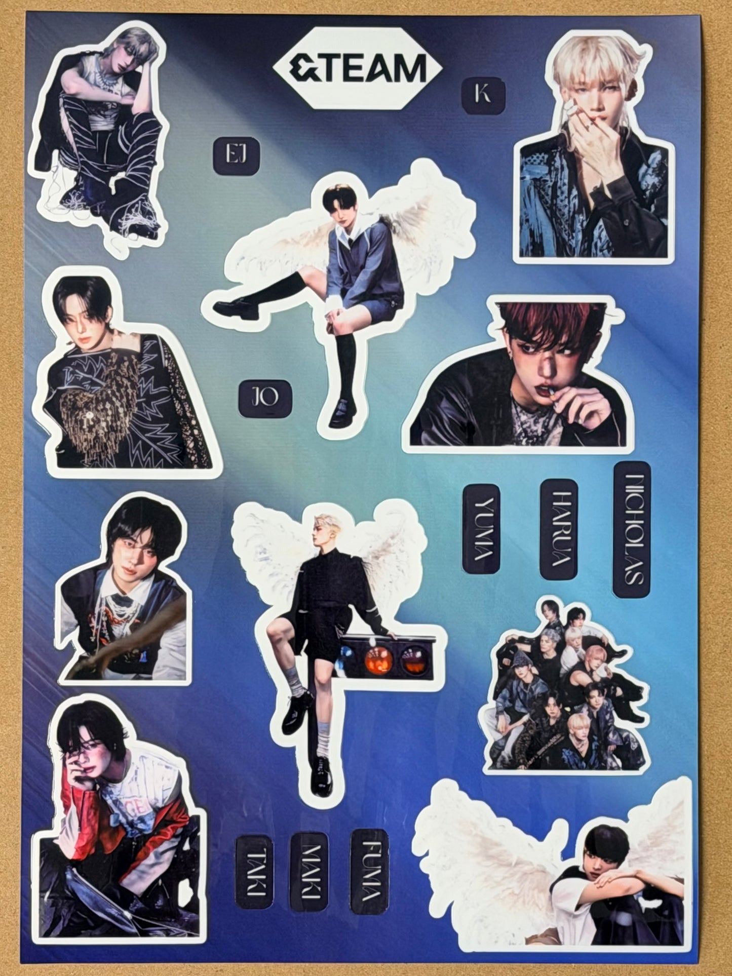 &TEAM VINYL STICKER SHEET 2