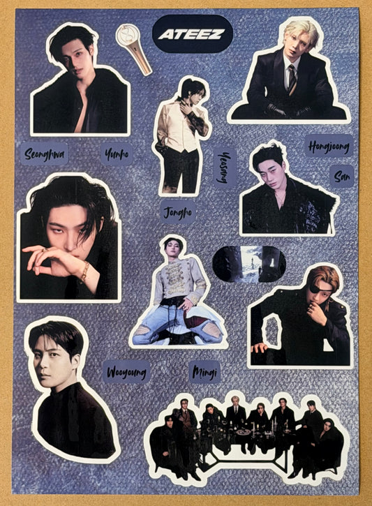 ATEEZ VINYL STICKER SHEET 2