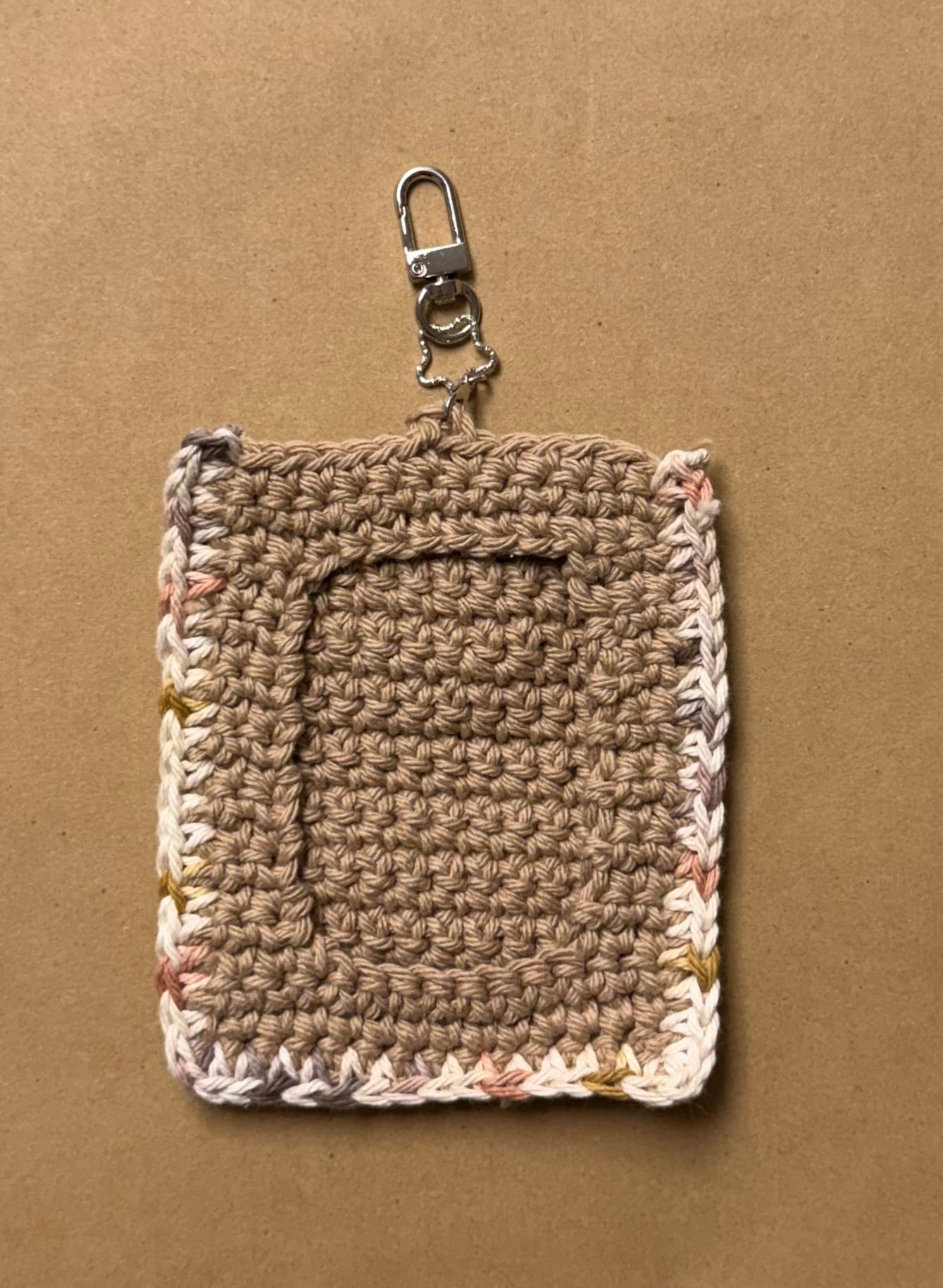 Crocheted Top Loader Holder-Brown