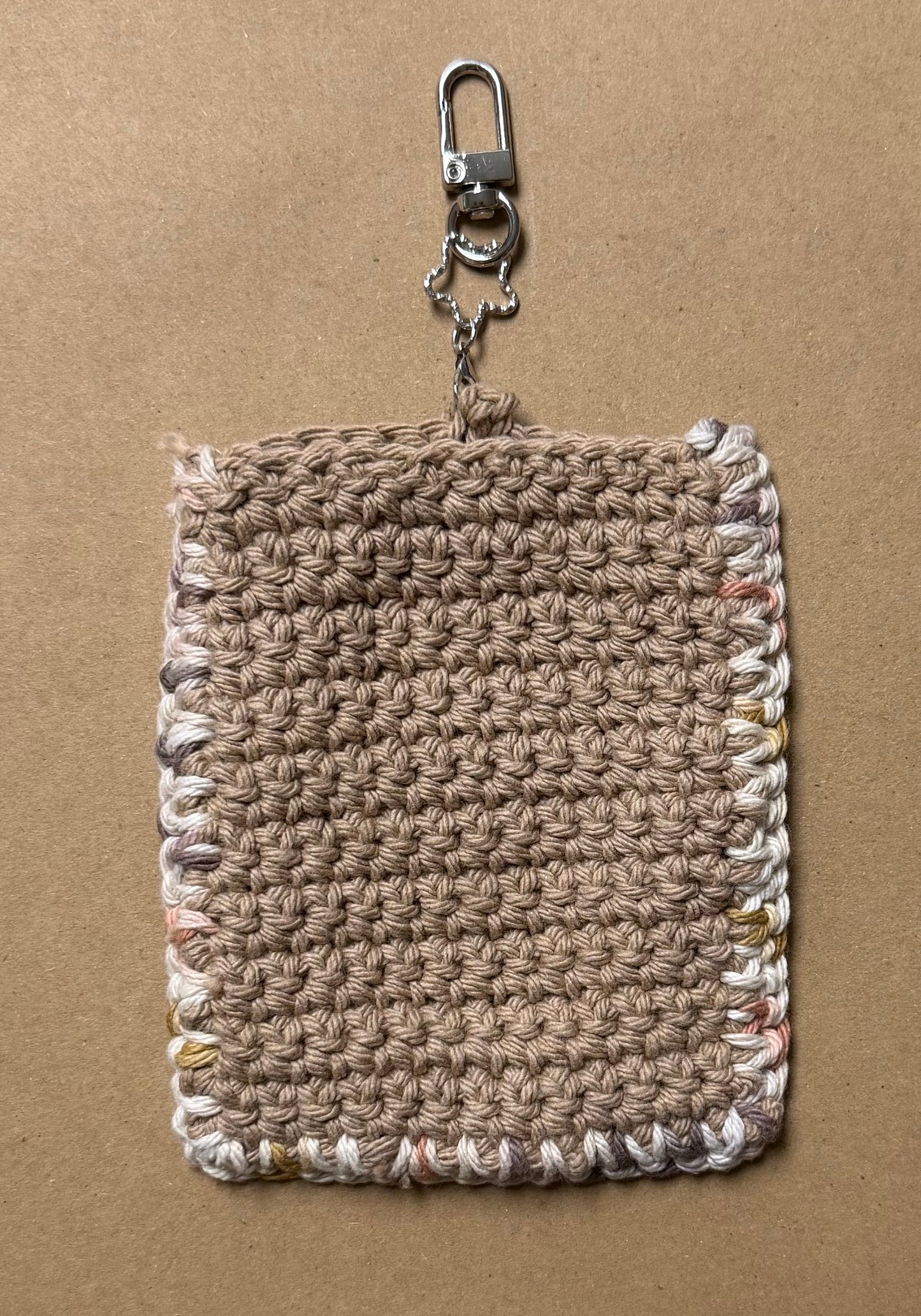 Crocheted Top Loader Holder-Brown