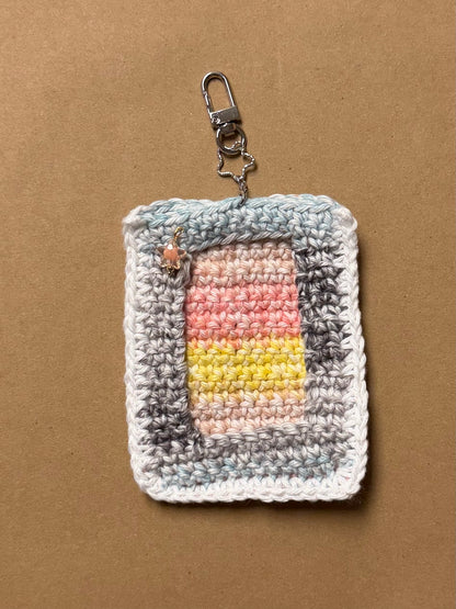 Crocheted Top Loader Holder-Multicolor with Star Pendant