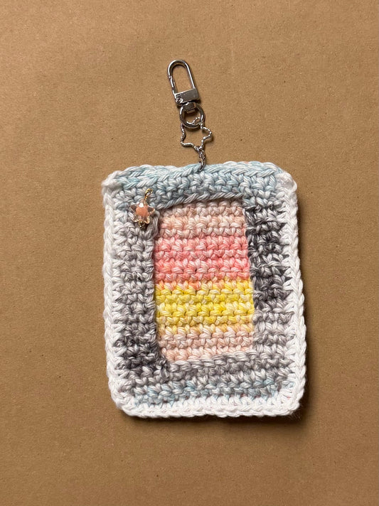 Crocheted Top Loader Holder-Multicolor with Star Pendant