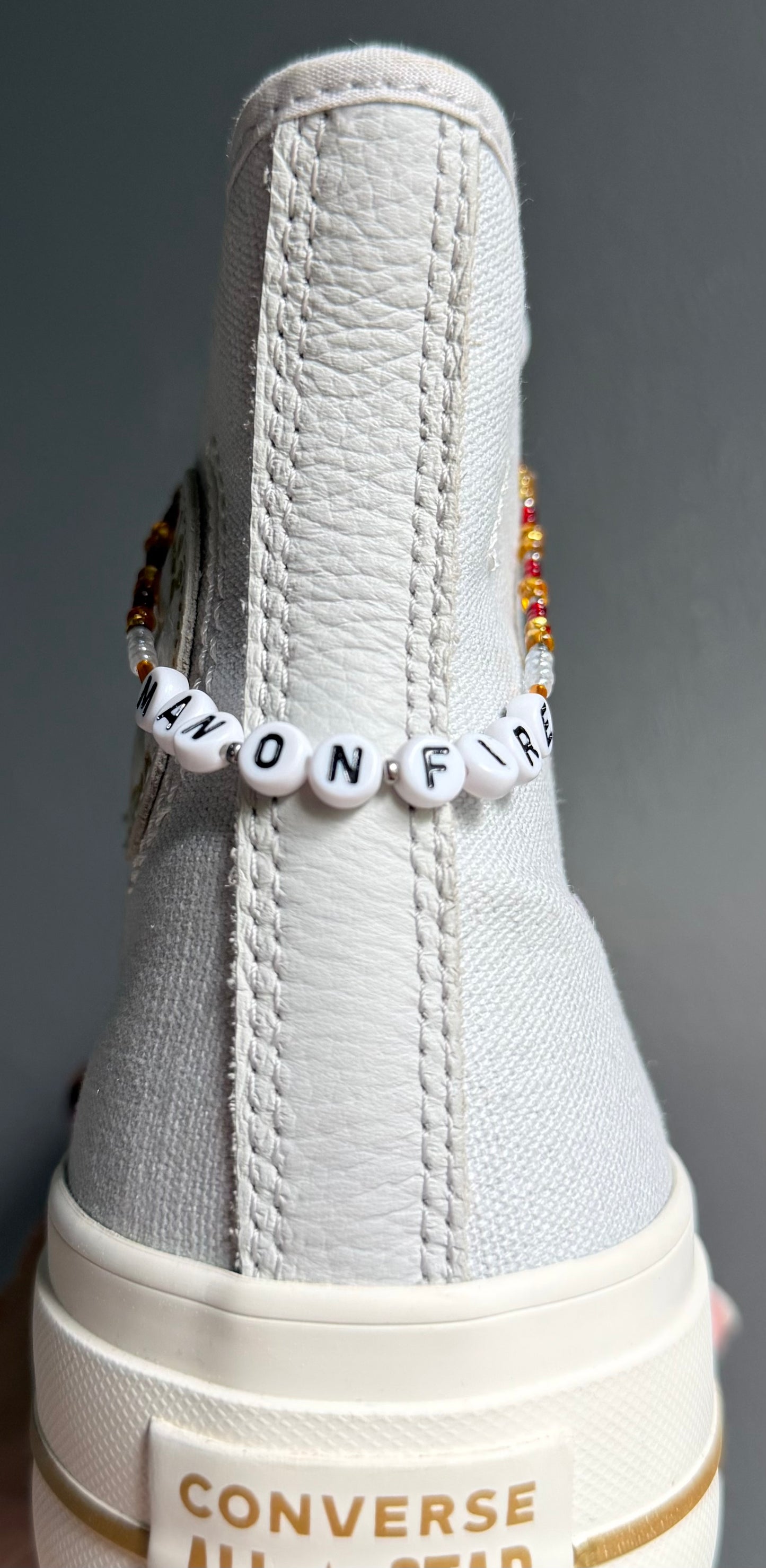 Man On Fire Shoe Charm