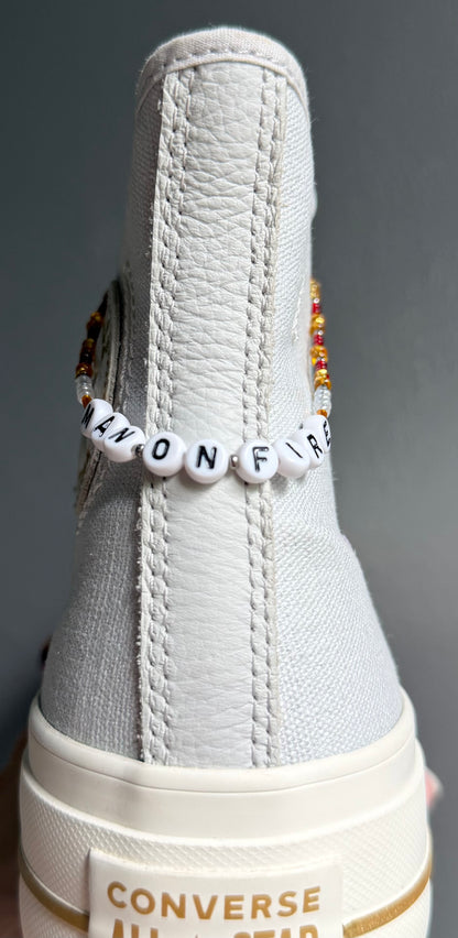 Man On Fire Shoe Charm