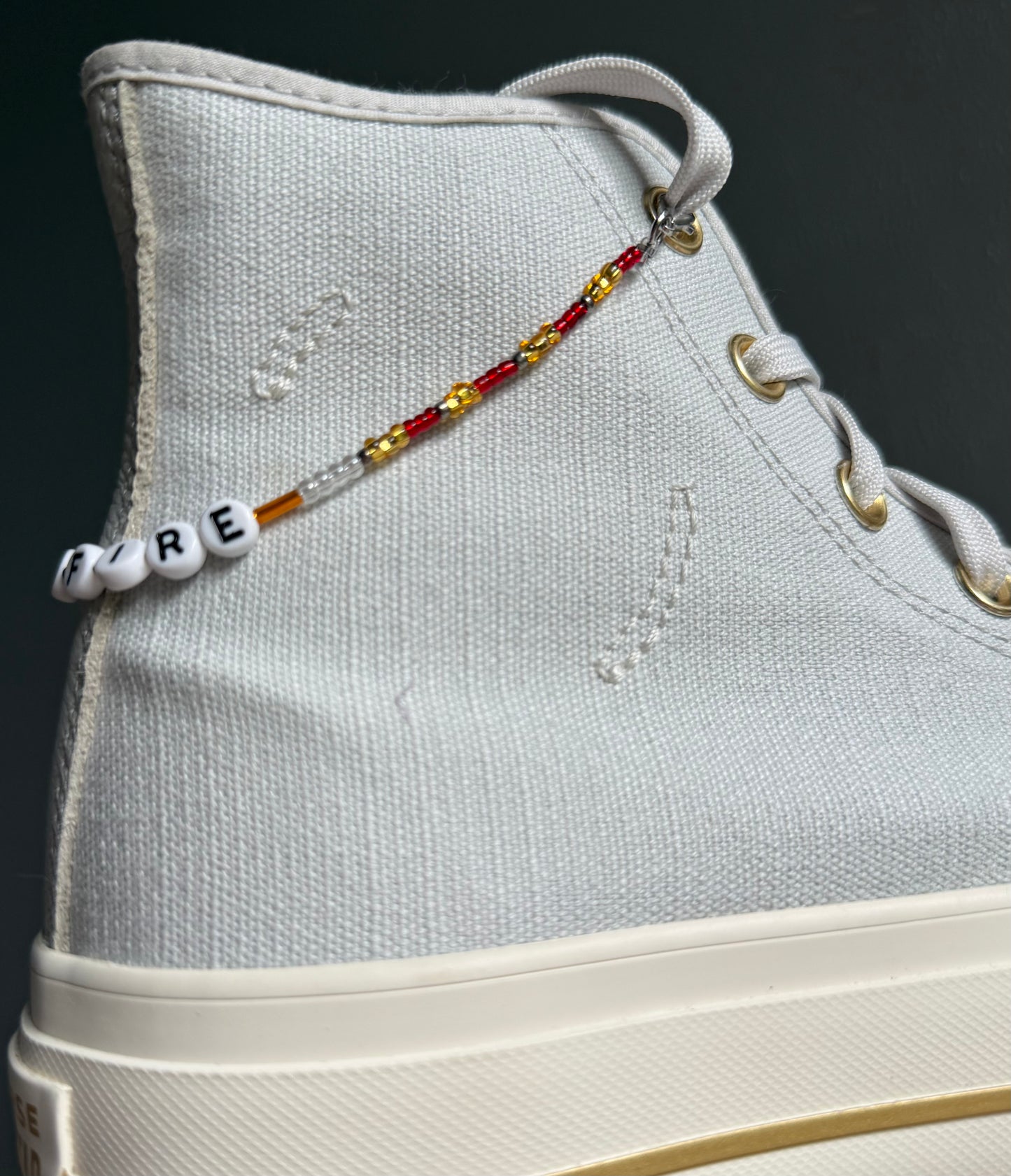 Man On Fire Shoe Charm